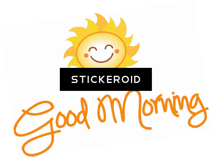 Good Morning Png Download , Png Download - Whatsapp Good Morning Stickers, Transparent Png