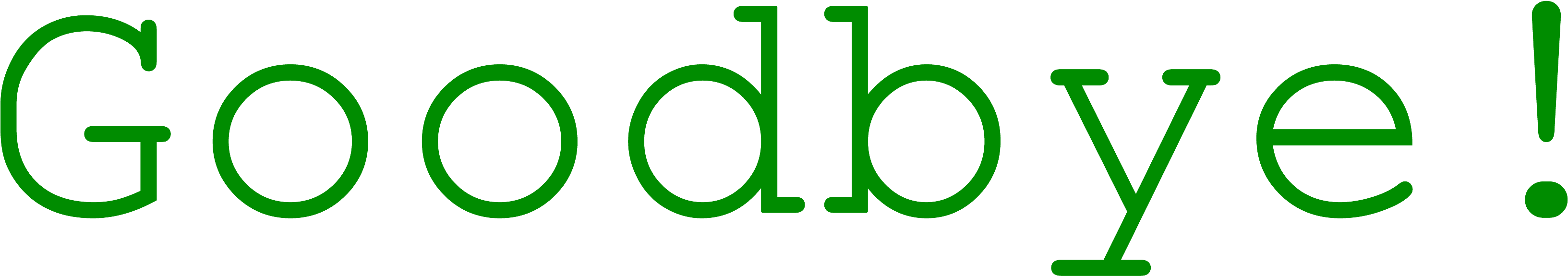 A Green Letters On A Black Background