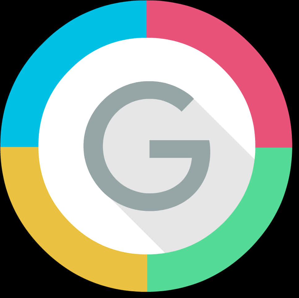 A Colorful Circle With A Letter G In It