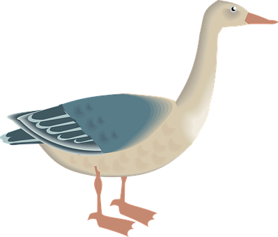 A Cartoon Of A Goose