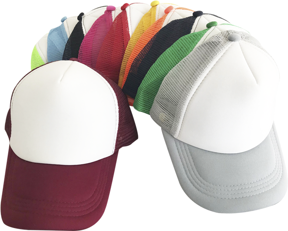 A Group Of Hats In Different Colors