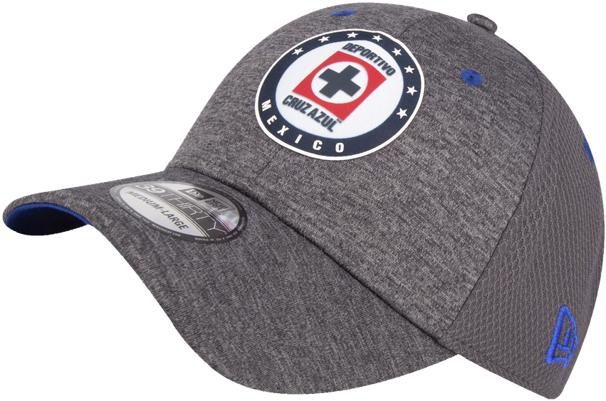 A Grey Hat With A Logo On It