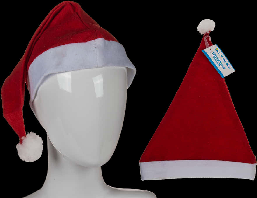 A Mannequin Wearing A Santa Hat