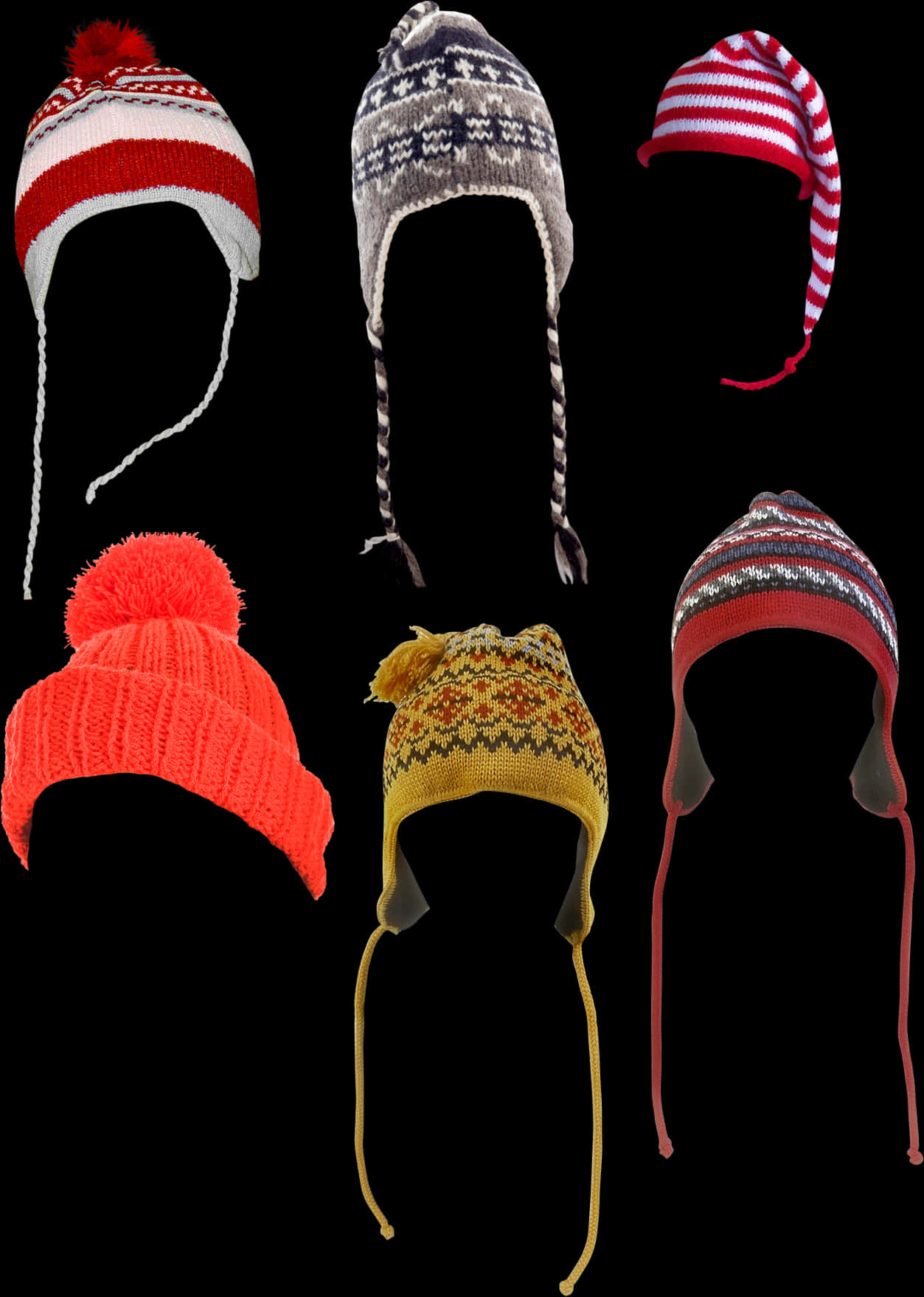 A Group Of Different Hats