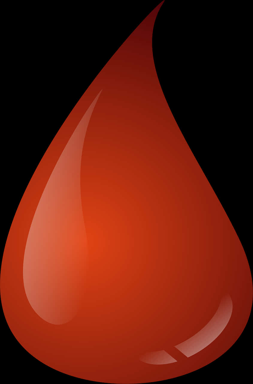 A Close Up Of A Drop Of Blood