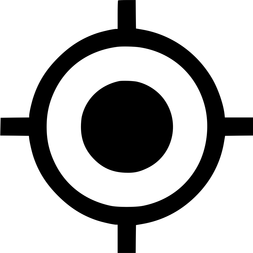 A Black Circle With White Lines