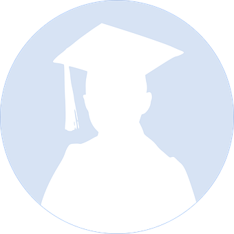A Silhouette Of A Person Wearing A Graduation Cap