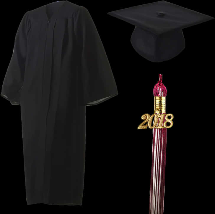 A Graduation Cap And Gown