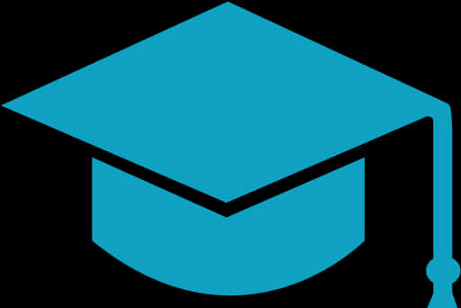 Graduation Cap Aqua Blue