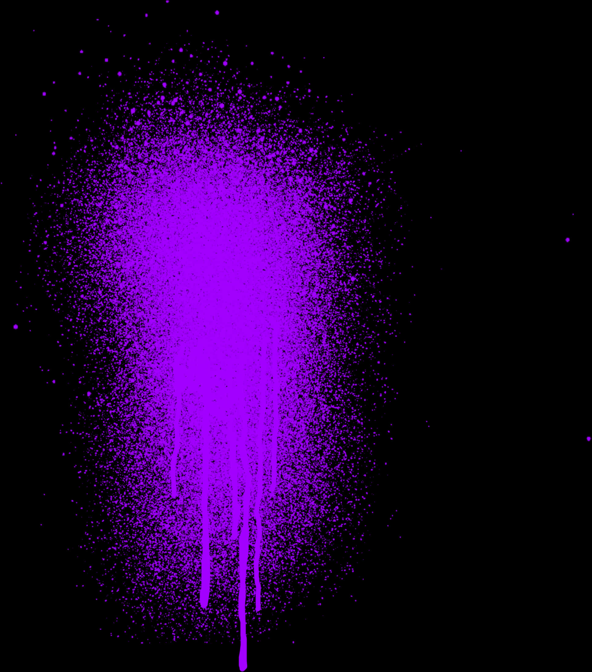 A Purple Spray Paint Splatter