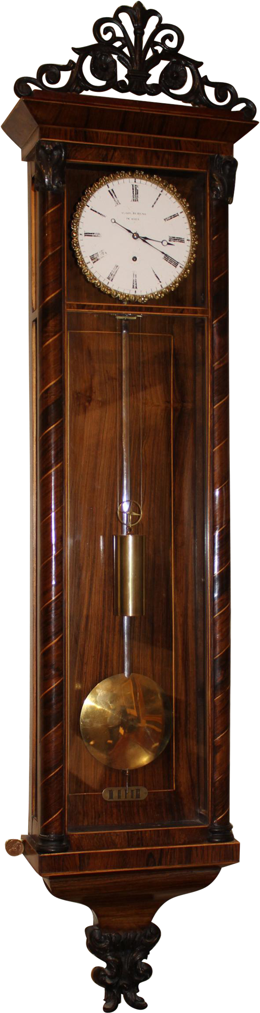 A Wooden Wall With A Glass Door