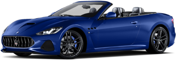 A Blue Convertible Car With Black Background