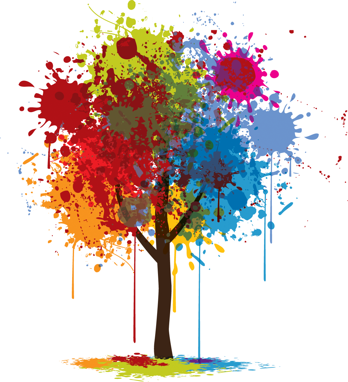 Graphic Design Art Tree, Hd Png Download