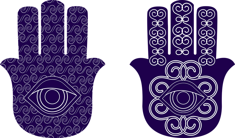 A Pair Of Hand Drawn Symbols