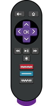 A Remote Control With Buttons