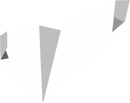 A White Paper Plane With A Black Background