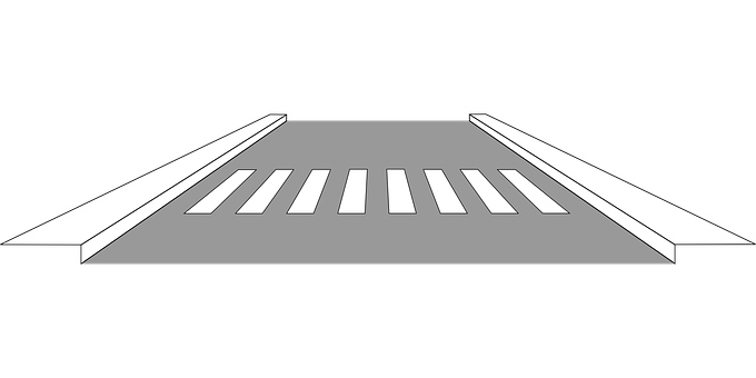 A Crosswalk With White Lines