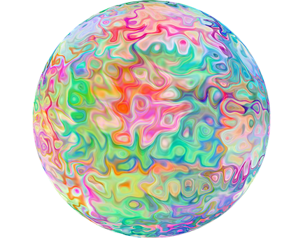 A Colorful Swirly Ball