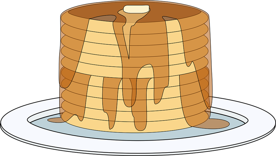 A Stack Of Pancakes With Syrup On Top