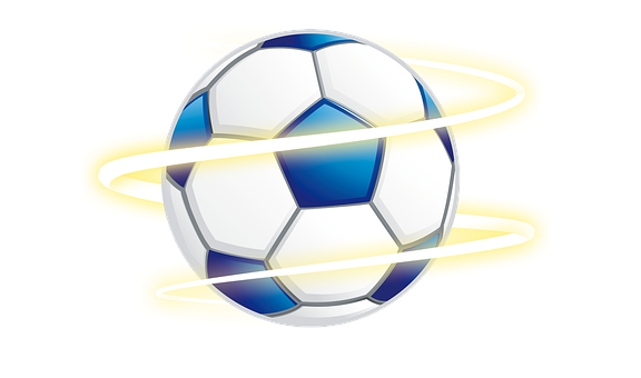 A Football Ball With Rings Around It
