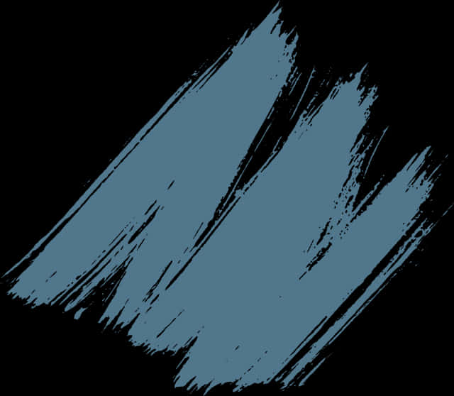 A Blue Brush Stroke On A Black Background