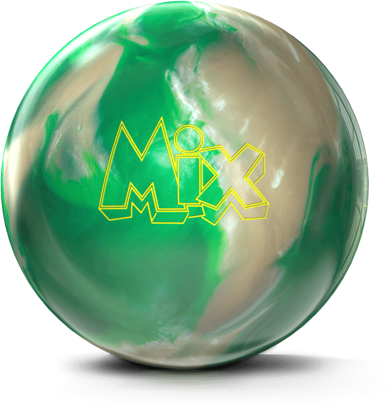 A Green And White Marbled Ball