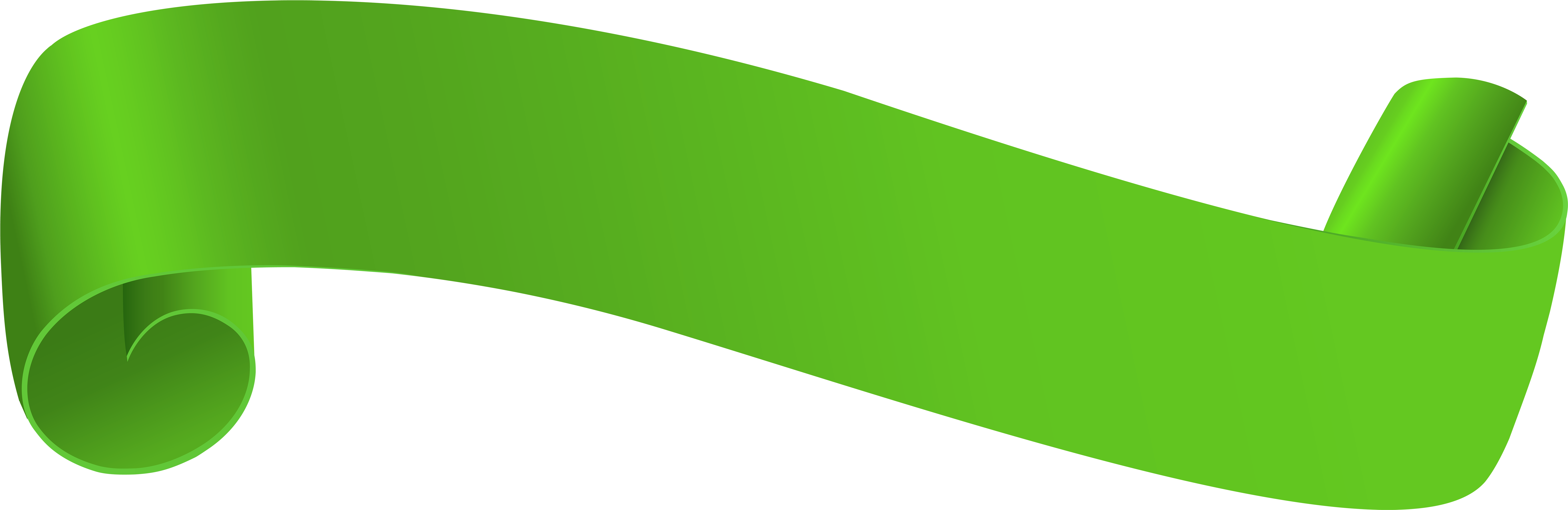 Green Banner PNG