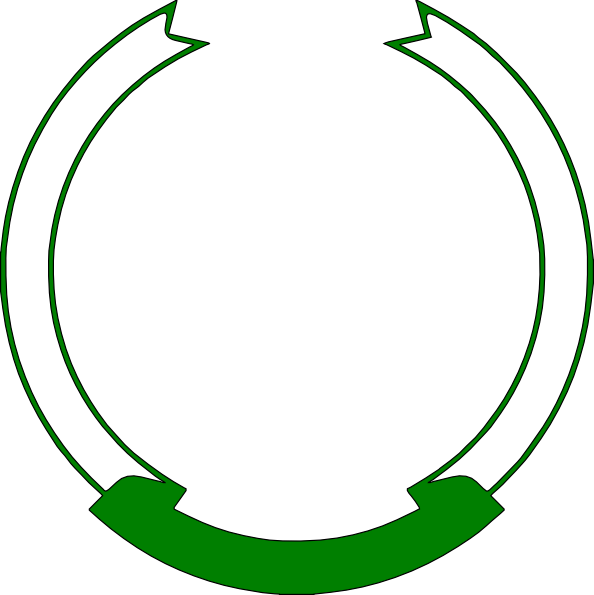 A Green And White Ribbon