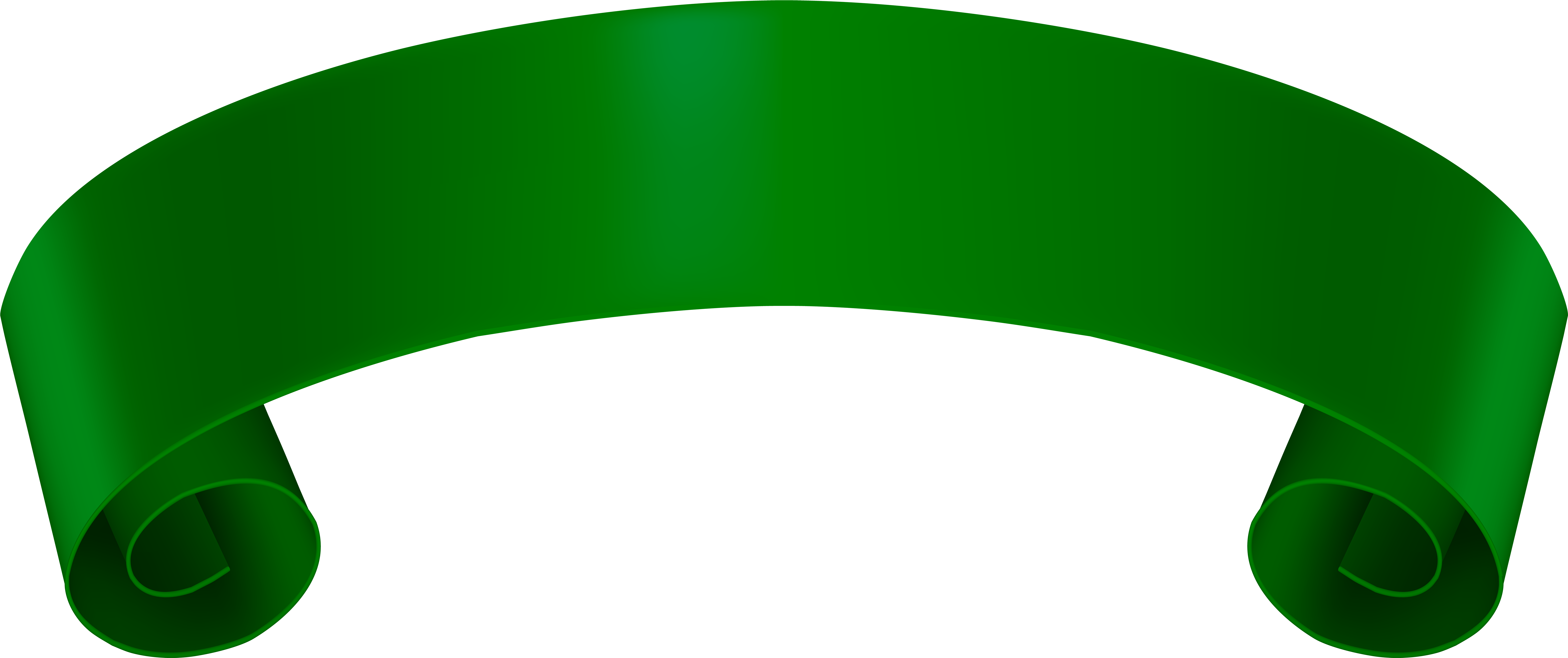 A Green Banner With Black Background