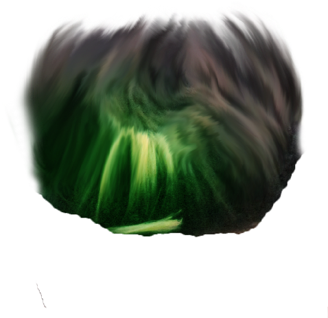 A Green And Black Swirl