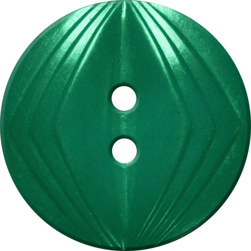 A Green Button With Three Holes