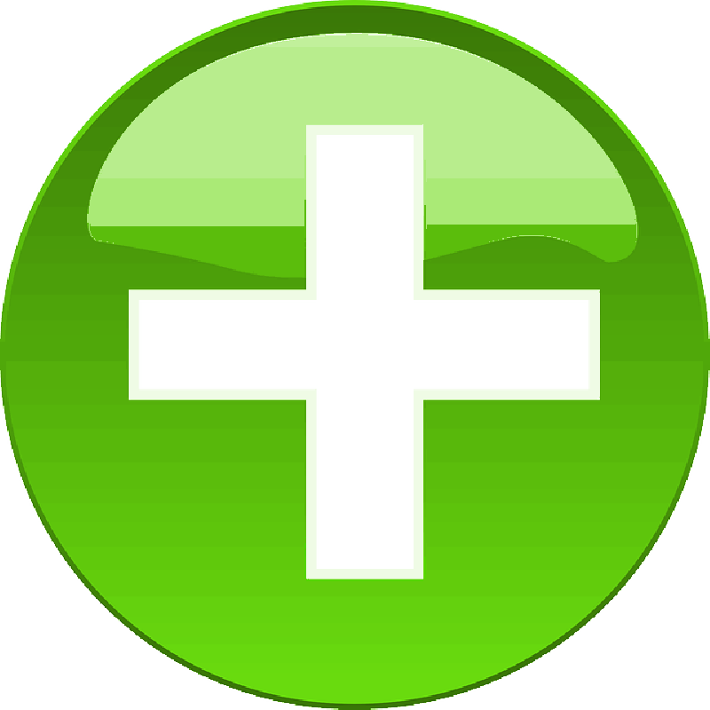 A Green Cross In A Circle