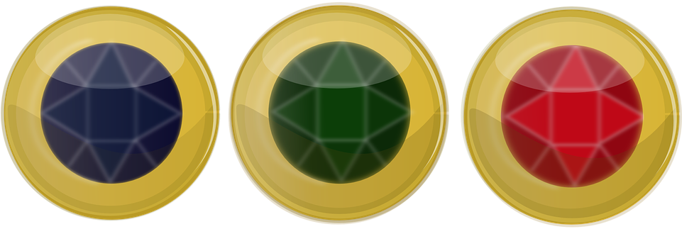 A Green Diamond In A Yellow Circle