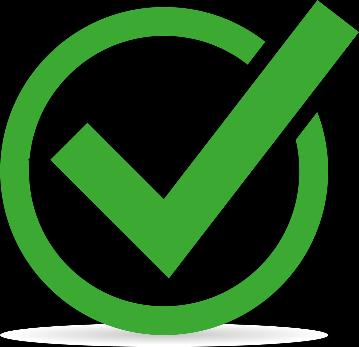 A Green Check Mark In A Circle