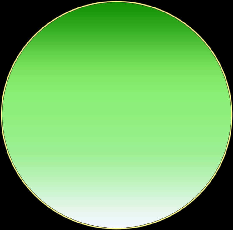 White Gradient Green Circle