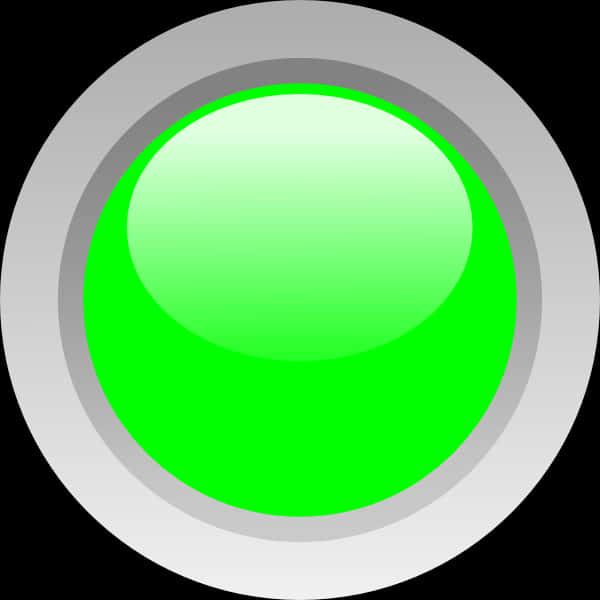 Button Green Circle