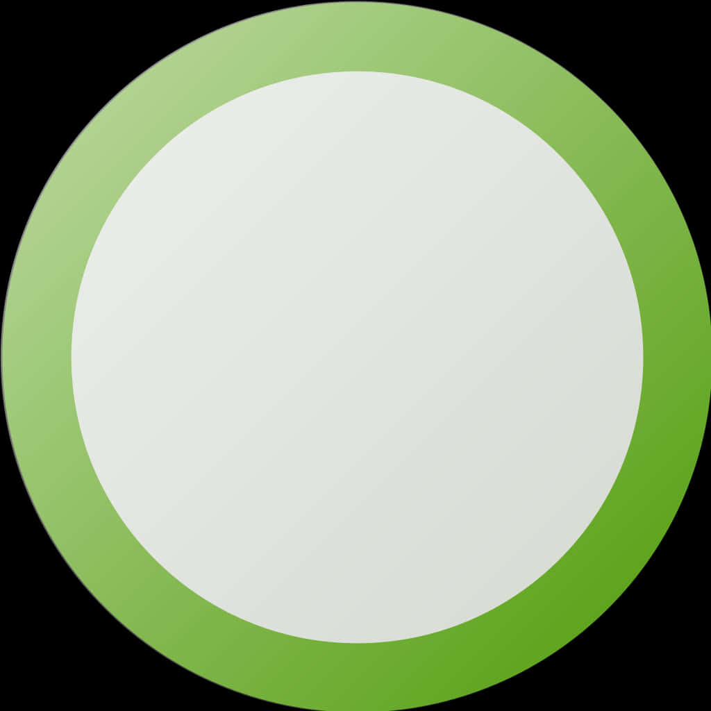 Green Circle White Center