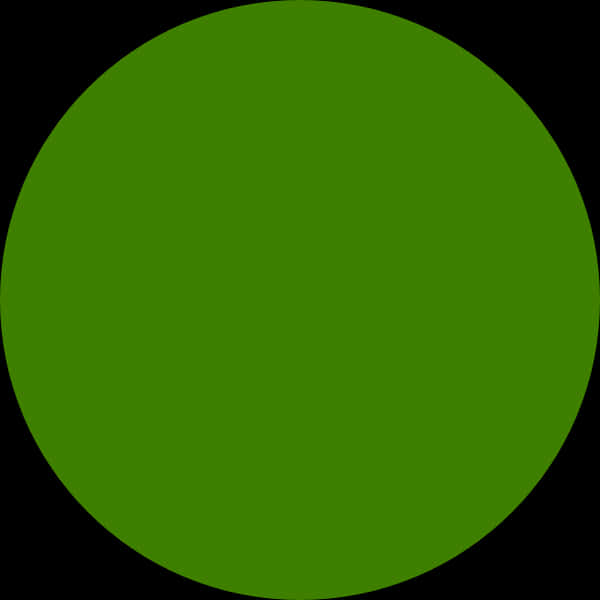 A Green Circle With Black Background