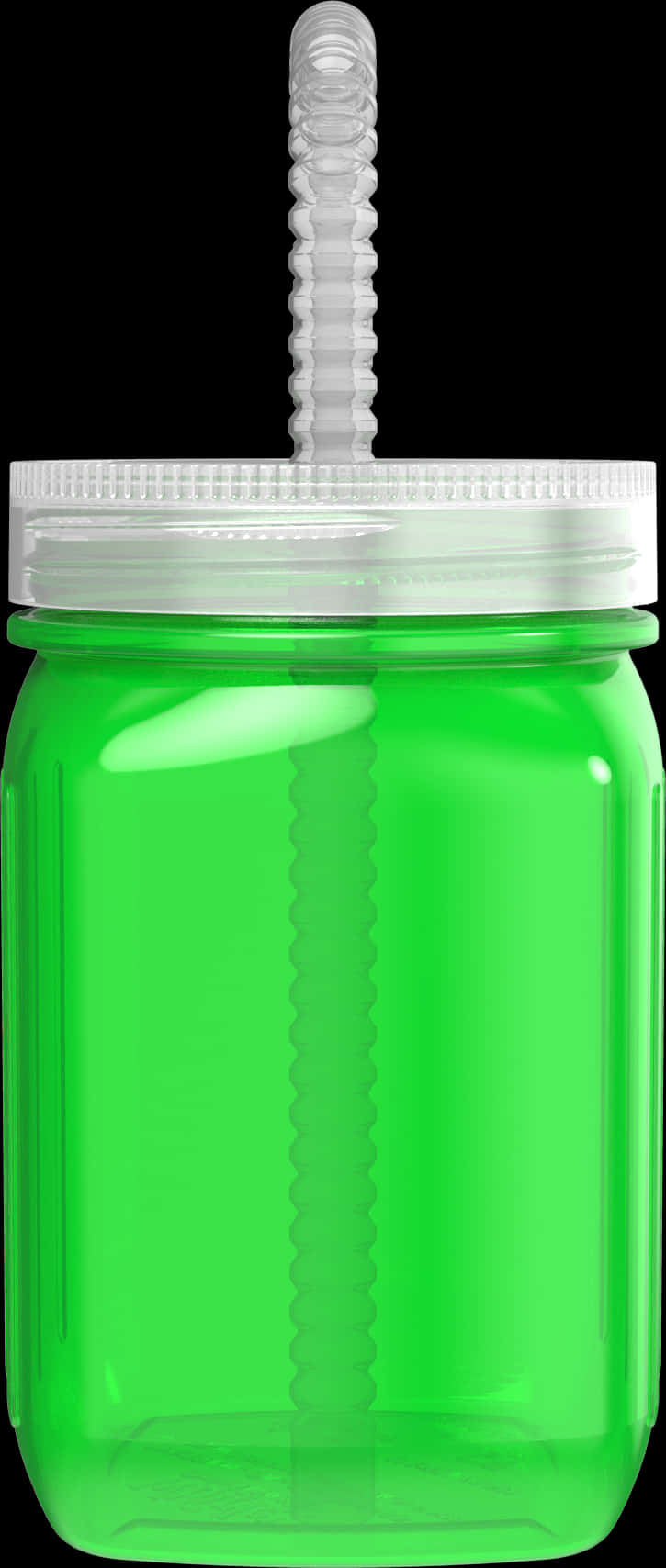 Green Drinking Jar