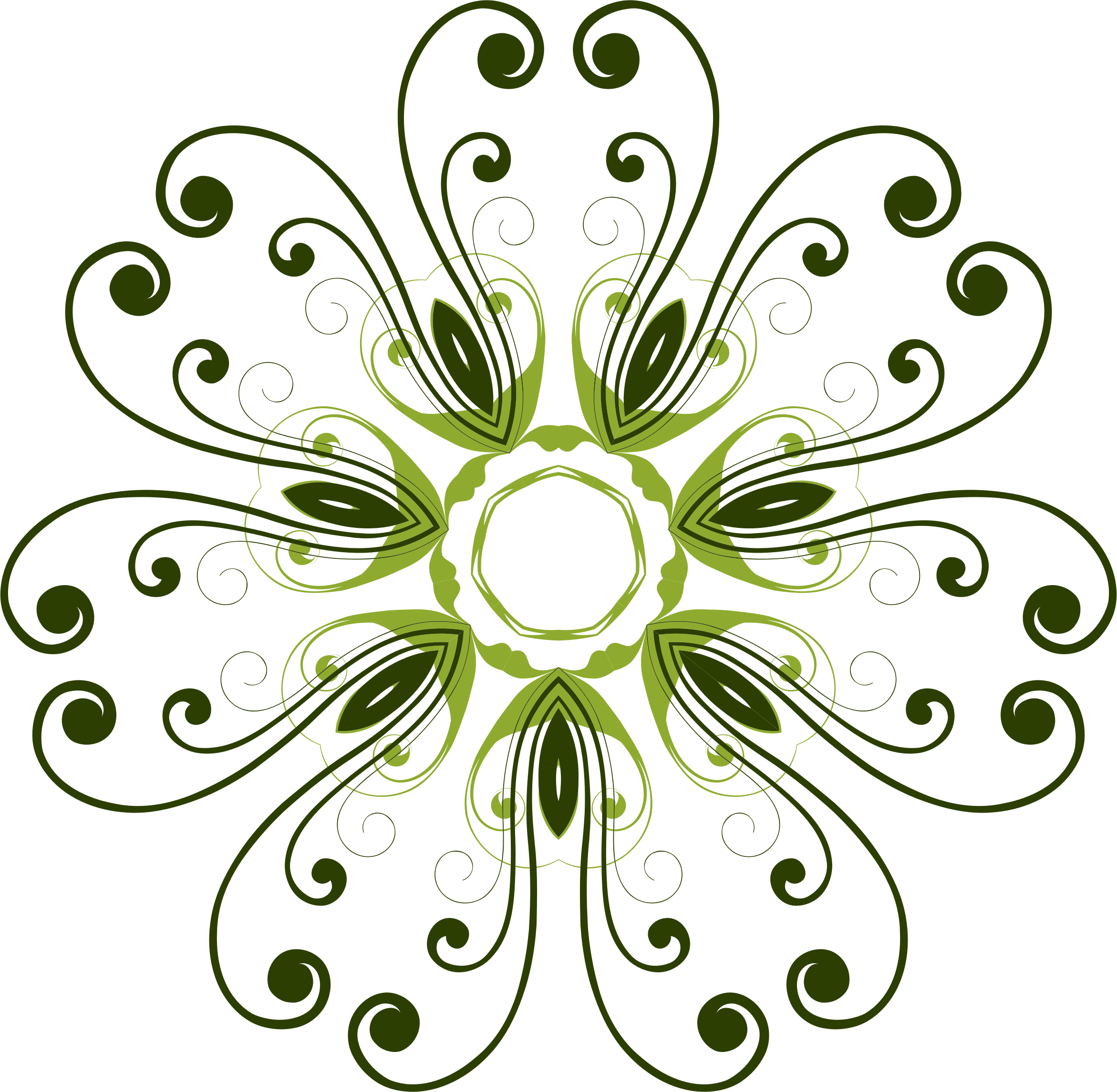 A Green And Black Design