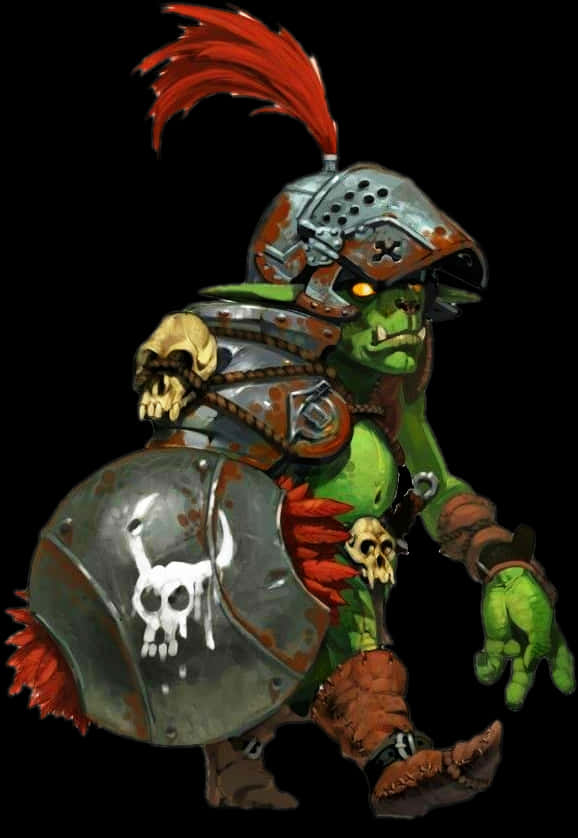 Green Goblin In Armor Full-body