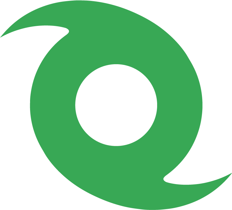 A Green Circle With A Black Circle