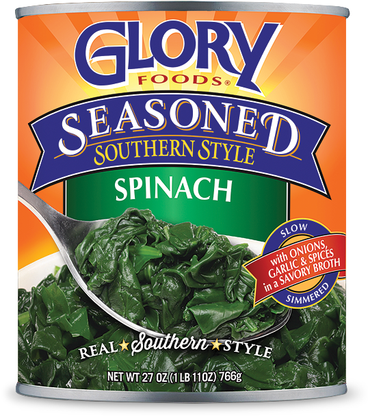 A Close Up Of A Container Of Spinach