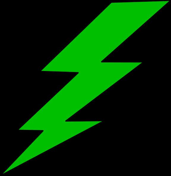 Green Lightning Bolt