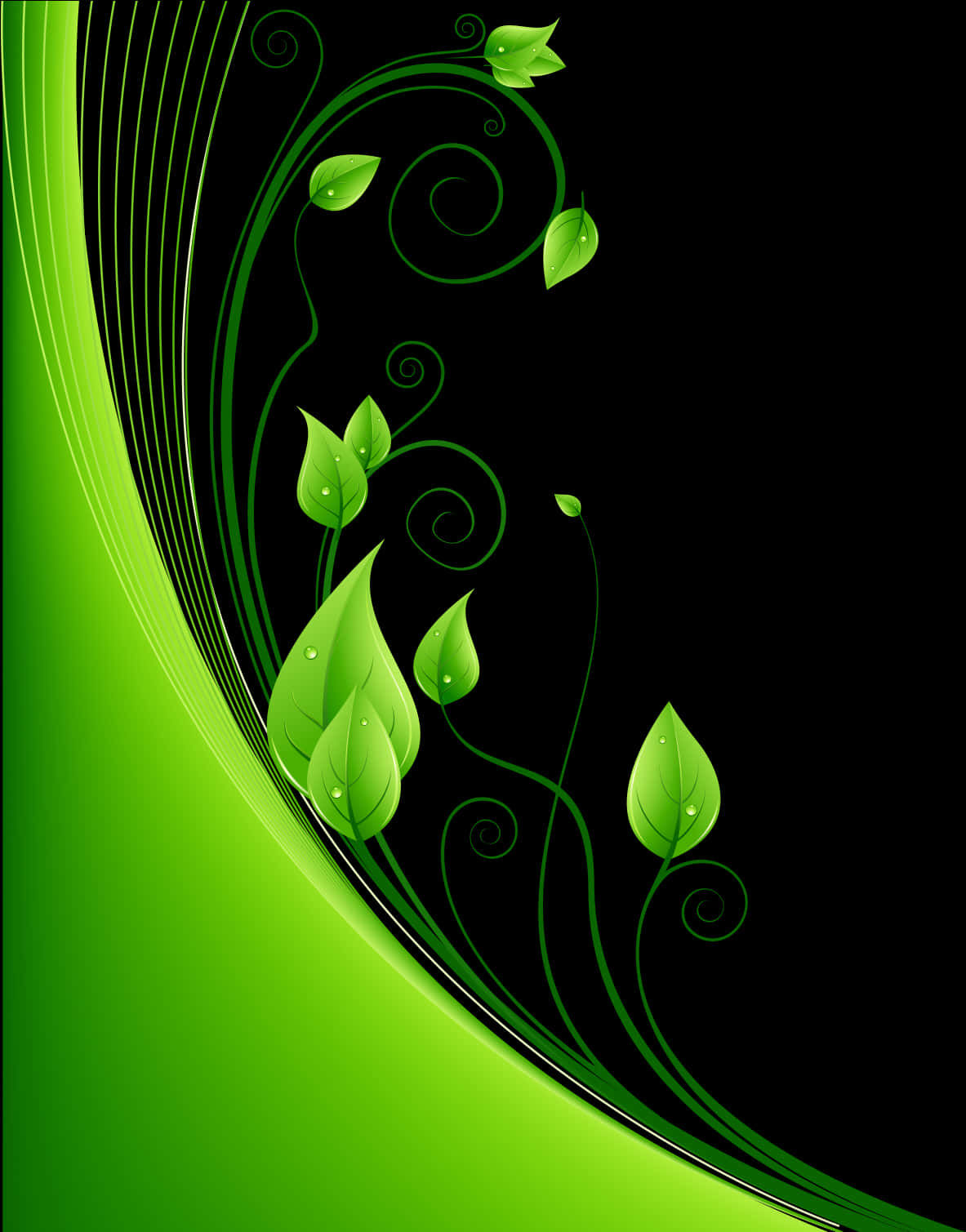 Greenery Vector Floral - Vector Floral Design Png, Transparent Png