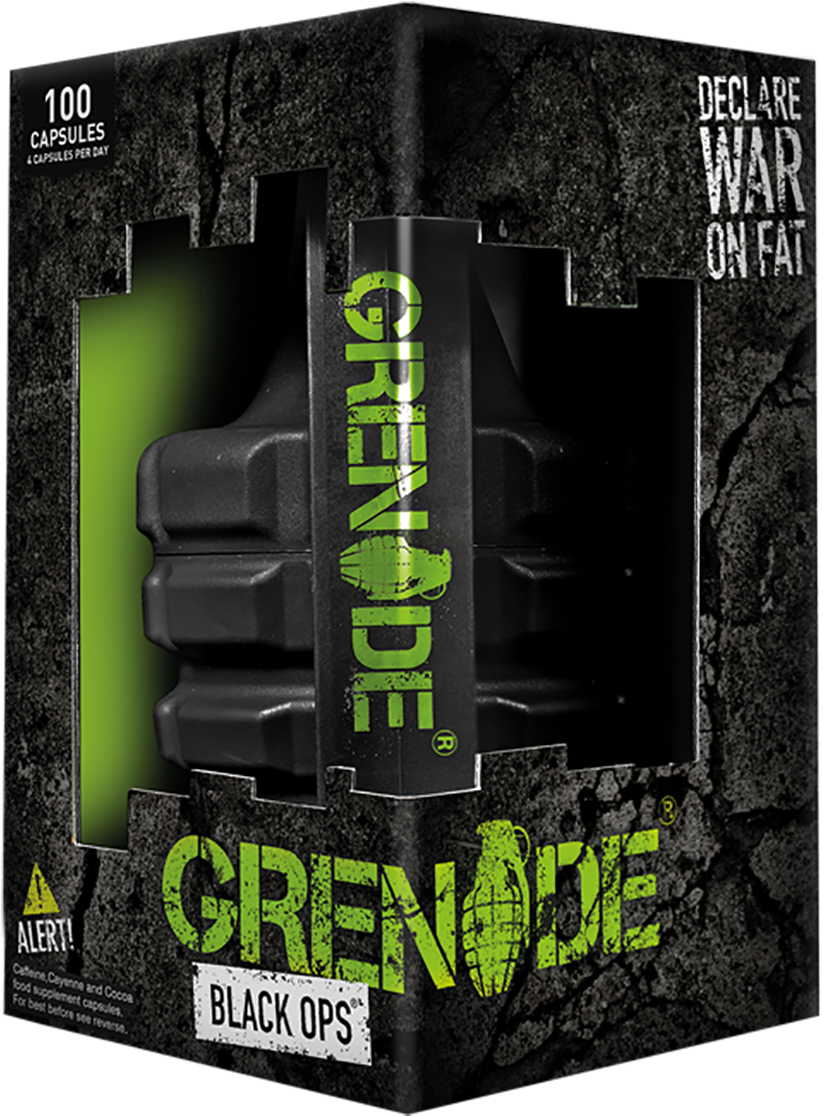 A Black And Green Grenade In A Box