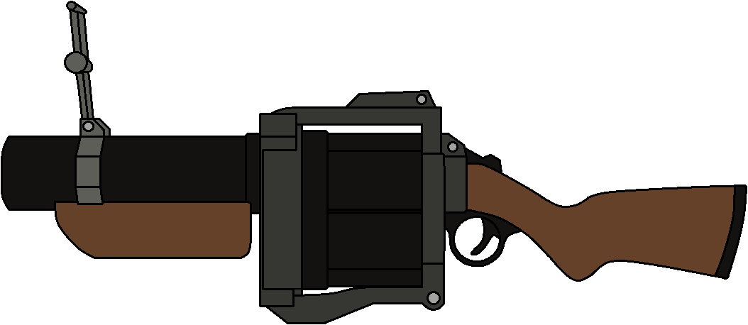 A Cartoon Of A Gun