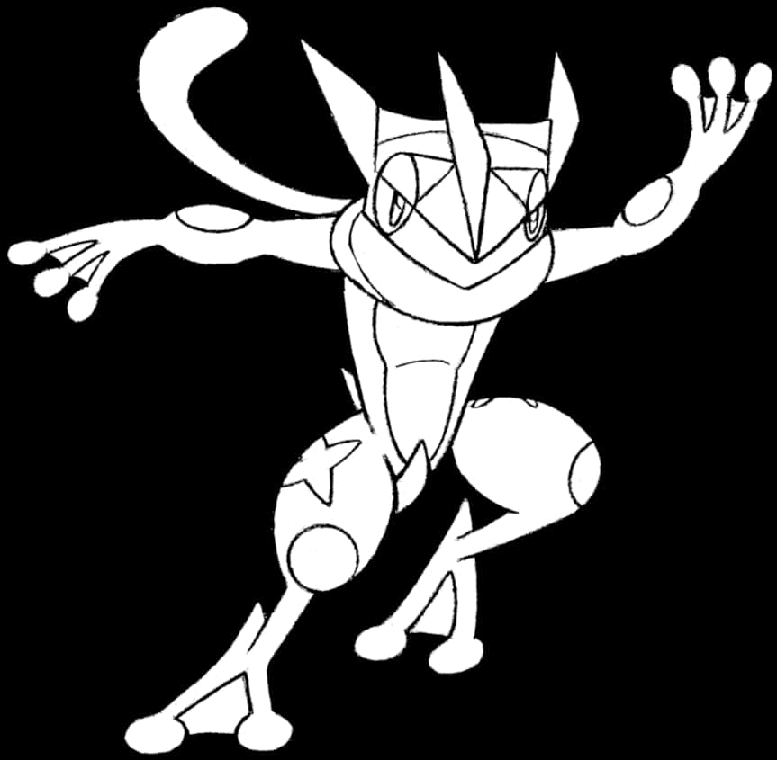 A Cartoon Character With Arms Outstretched