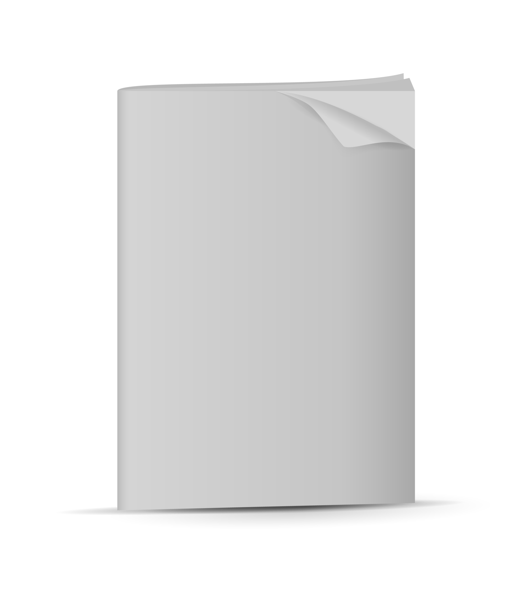 A White Paper With Curled Corner