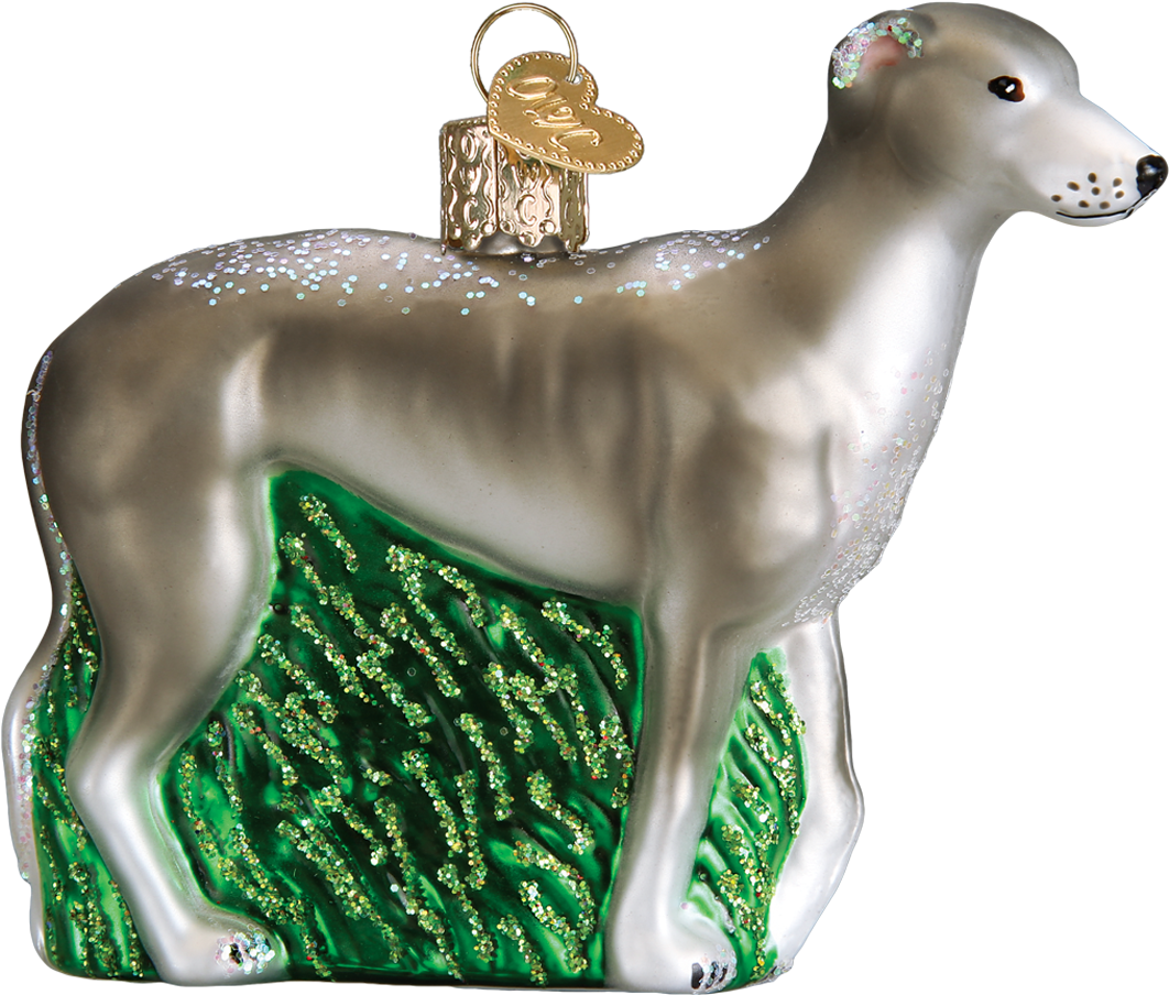 A Christmas Ornament Of A Dog